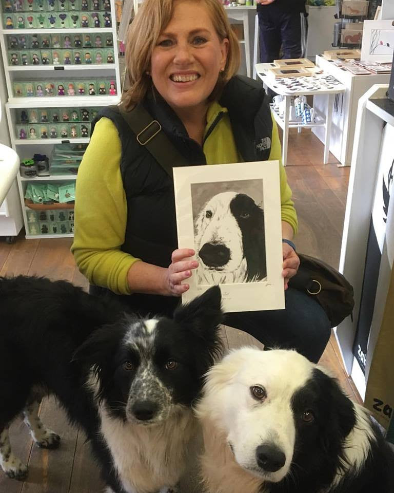 What a picture. There's love for me @at Cherrydidi today. This wonderful Indian ink print is by the talented Inkbison