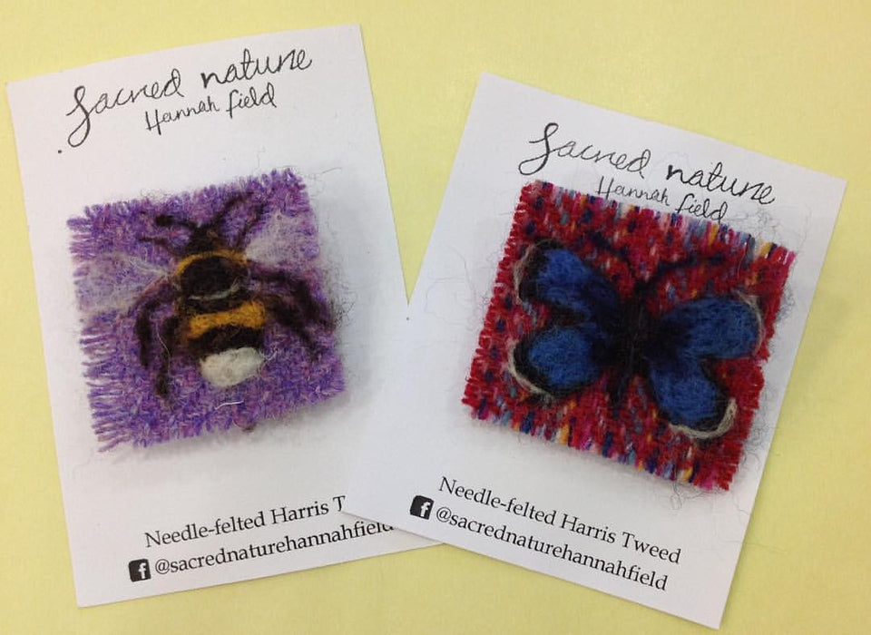 Lady fell in love with these new fantastic felted brooches from Sacred Nature, Hannah Field!