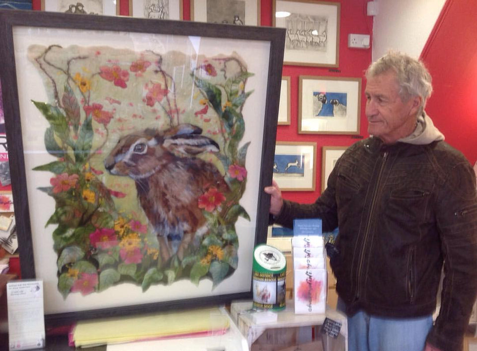 "Fleur" by the talented Marmalade Rose is hopping off to new home in Seaton an amazing piece of wetfelted artwork