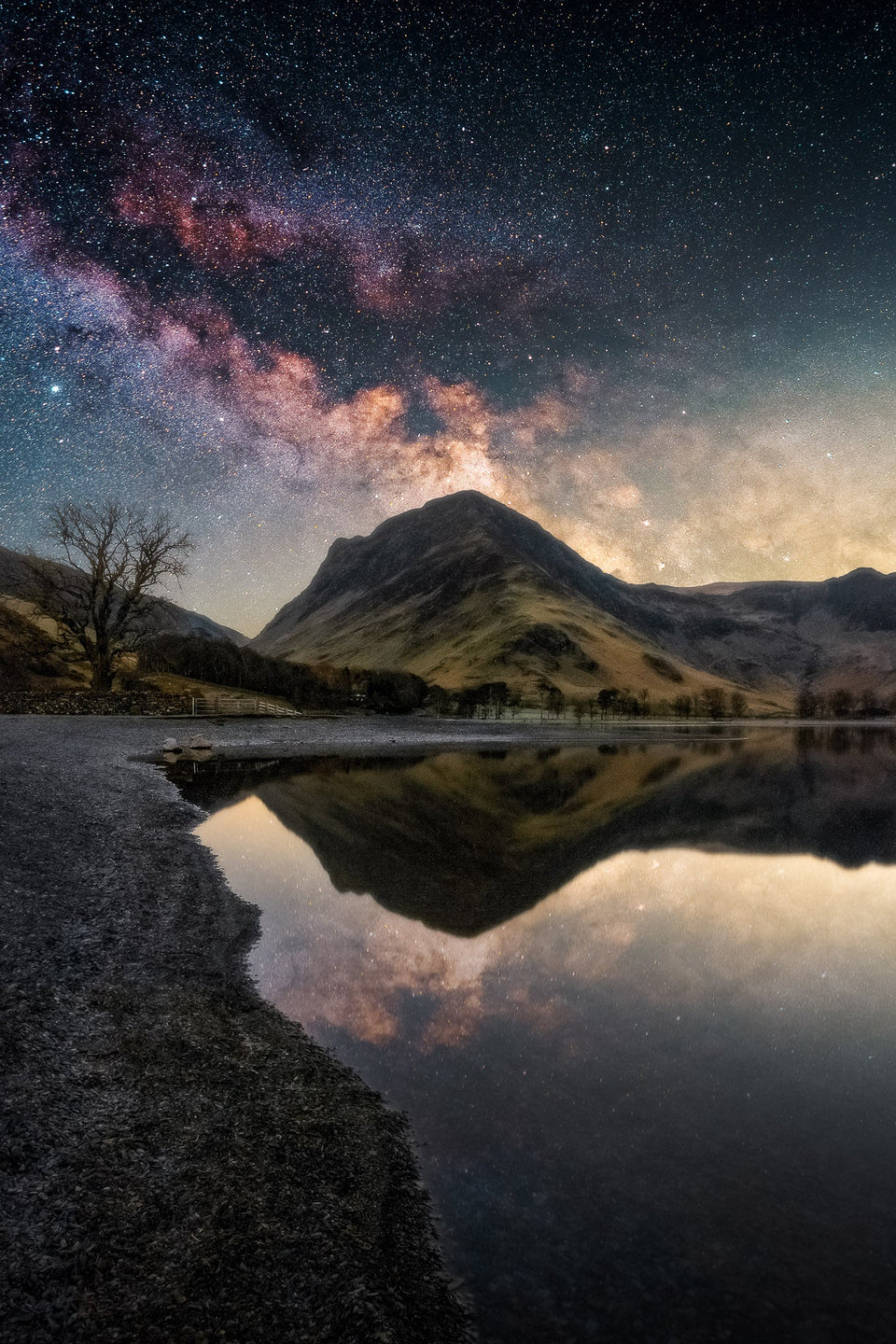 Buttermere Milkyway Poster - Lake District, Cumbria