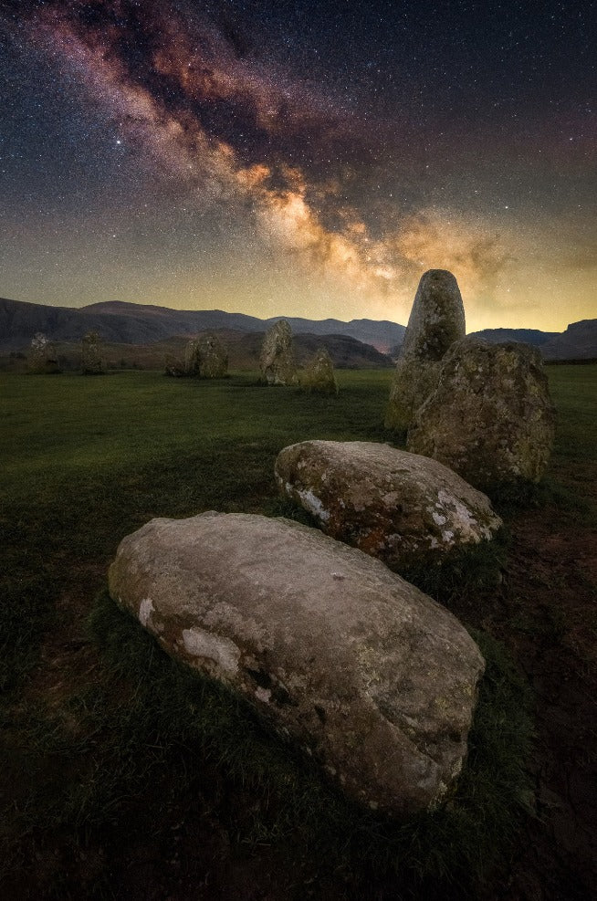 Castlerigg Stone Circle Milkyway Poster - Lake District, Cumbria