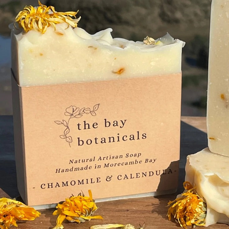 3 x Chamomile & Calendula natural artisan soaps