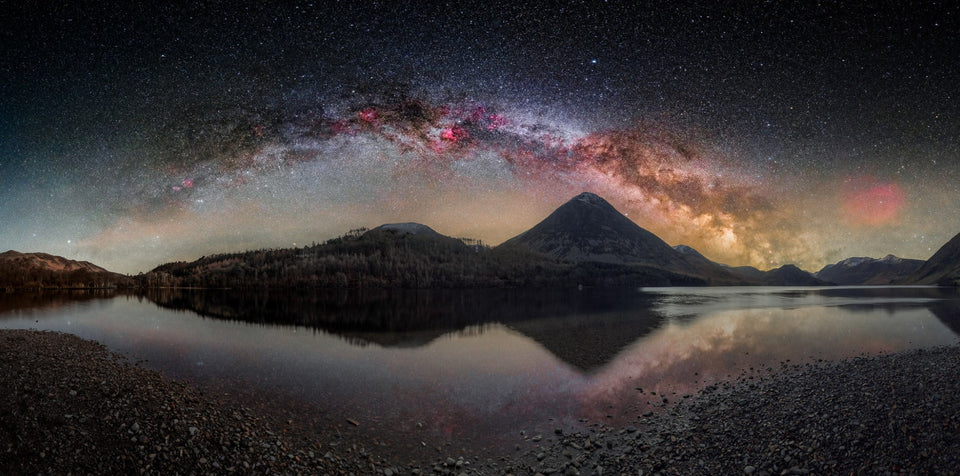 Crummock Water Milkyway Arch Poster - Lake District, Cumbria