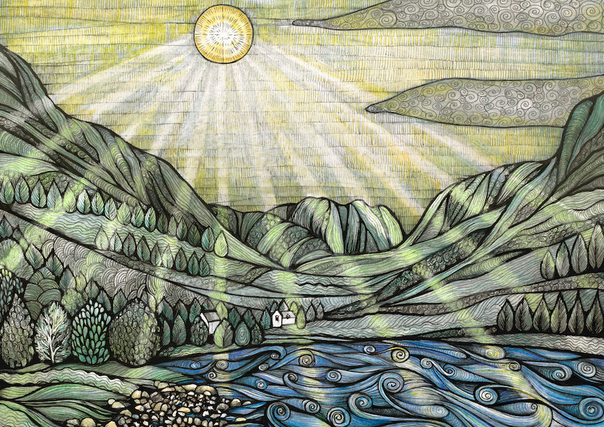 East View, Loch Sunart - Fine Art Print by Jennifer Guest Art