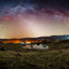 Kelly Hall Tarn Winter Milkyway Arch Poster - Lake District, Cumbria