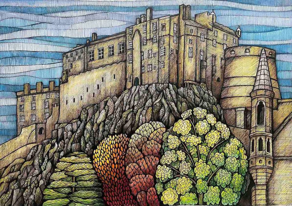 Southside, Edinburgh Castle - Fine Art Print by Jennifer Guest Art