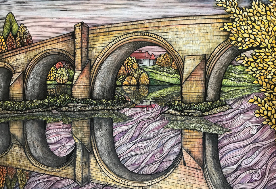Stirling Old Bridge - Fine Art Print by Jennifer Guest Art