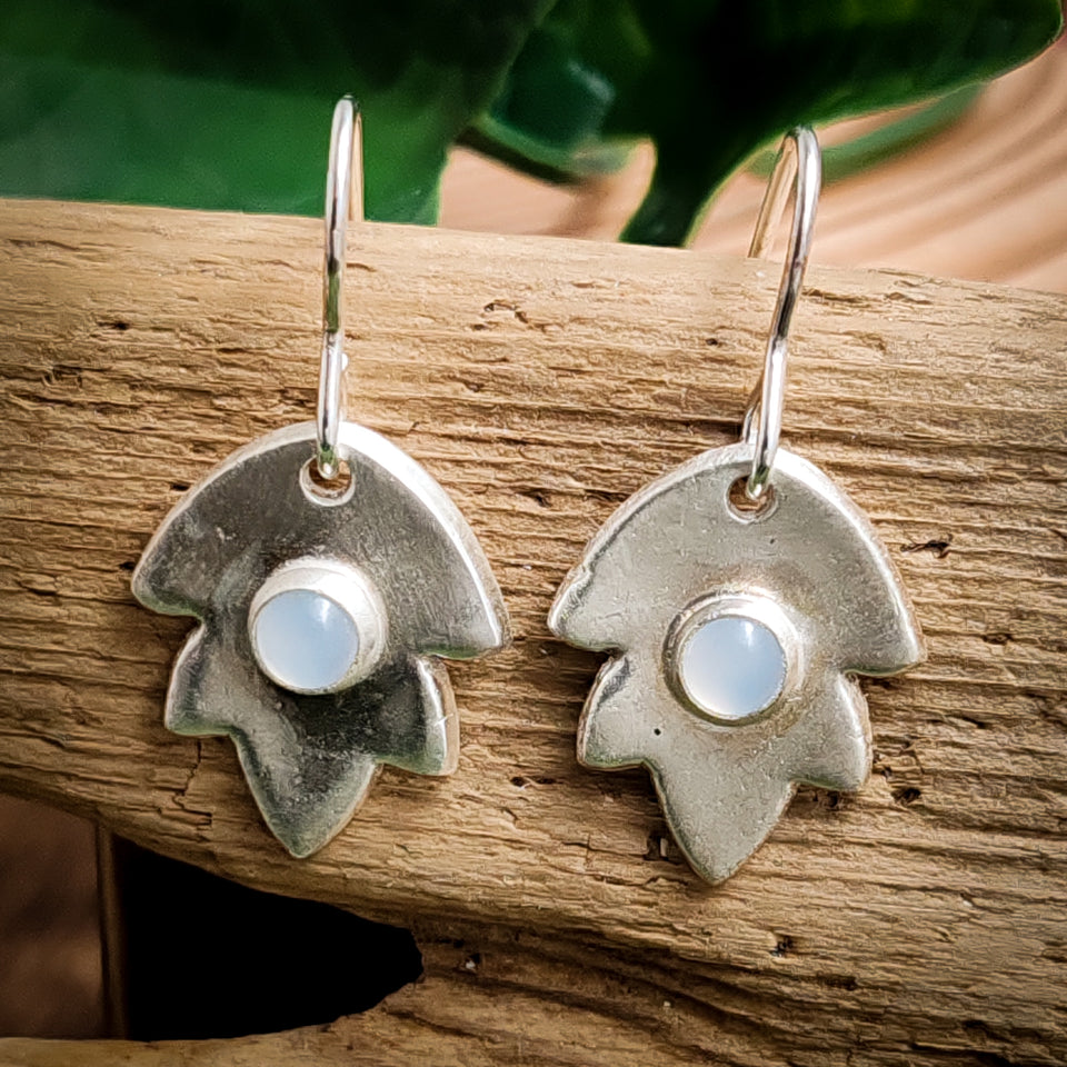 Ode to Nature Collection - Dangle Earrings (Plants & Fungi) - Recycled Sterling Silver