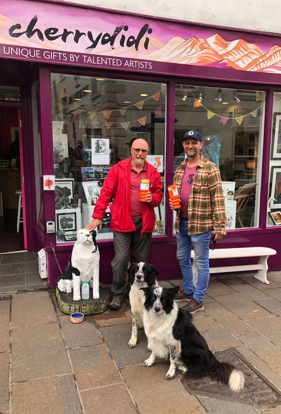 Ben Wilkes from the Border Collie Trust at Cherrydidi in 2021 collecting 2173.52