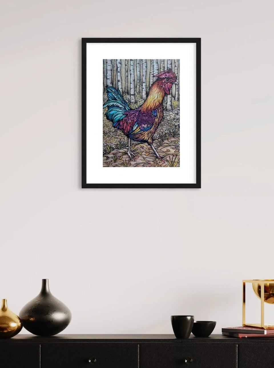 The Cockerel - Fine Art Print by Jennifer Guest Art