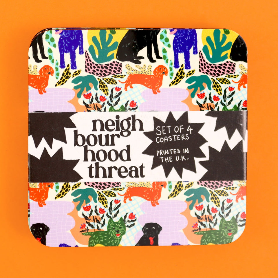 Pooch Print Coasters by The Neighbourhood Threat