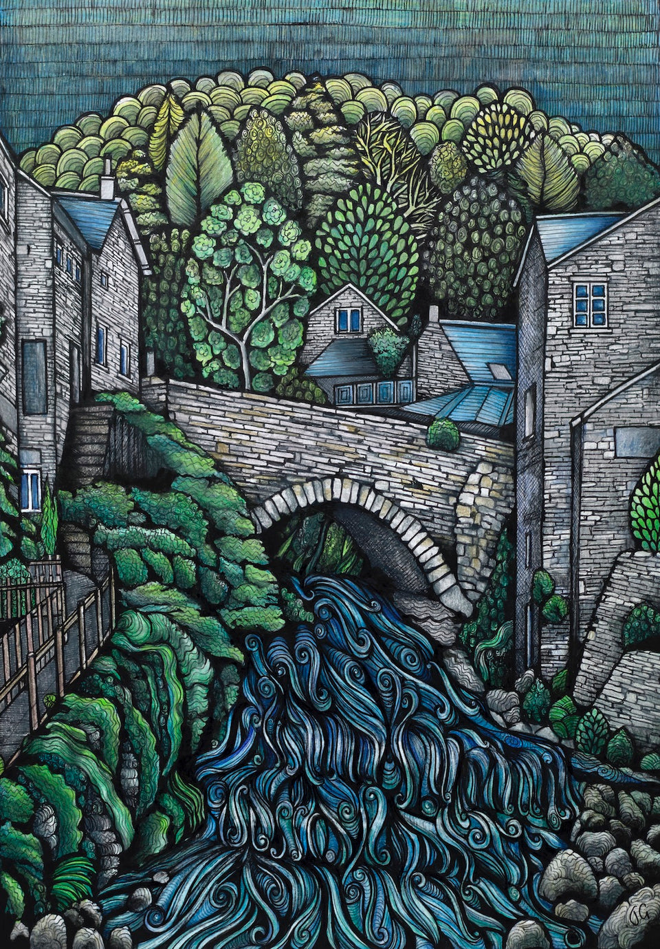 River Rothay - Fine Art Print by Jennifer Guest Art