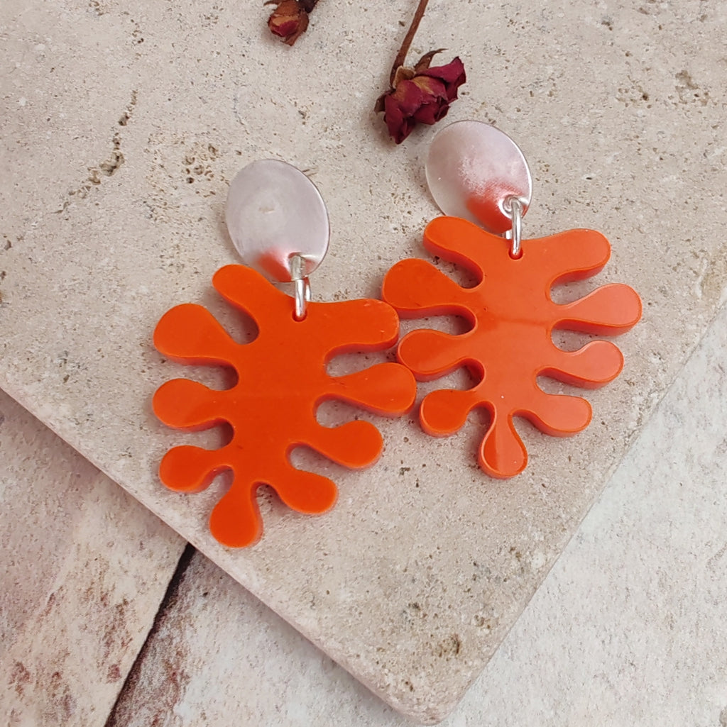 Orange clearance paparazzi earrings