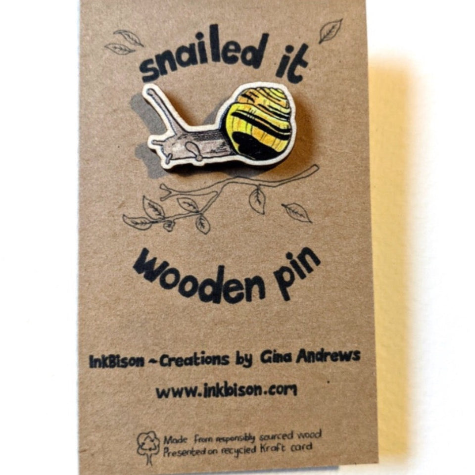 Wooden Pin Badges