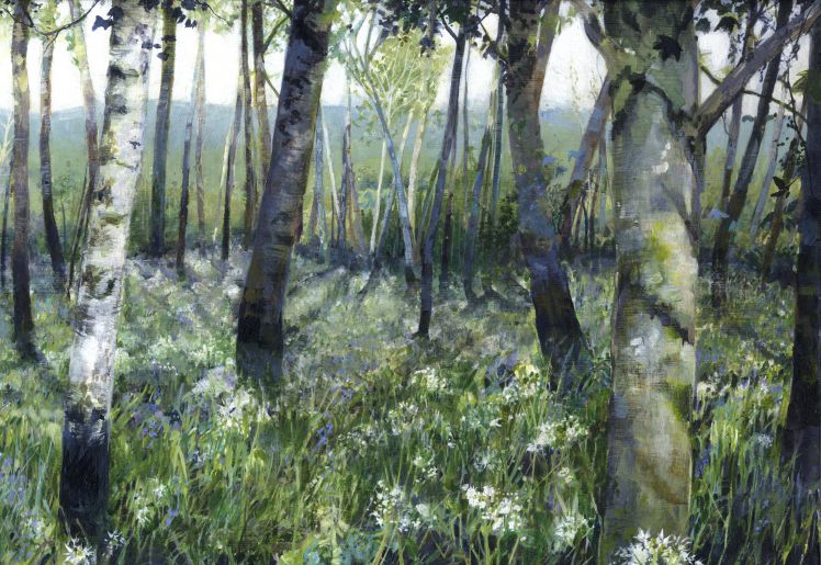 Spring Woods (Part 2) - print of original watercolour by Sarah Stoker