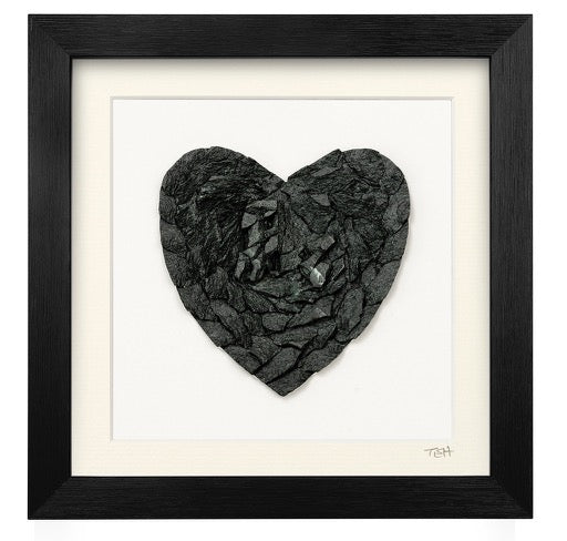 Slate Heart Mosaic Medium - Framed Lakeland Slate