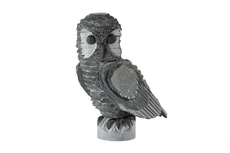 'Large Owl' - Lakeland Slate Sculpture