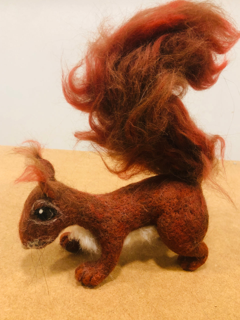 Needle Felted Standing Squirrel