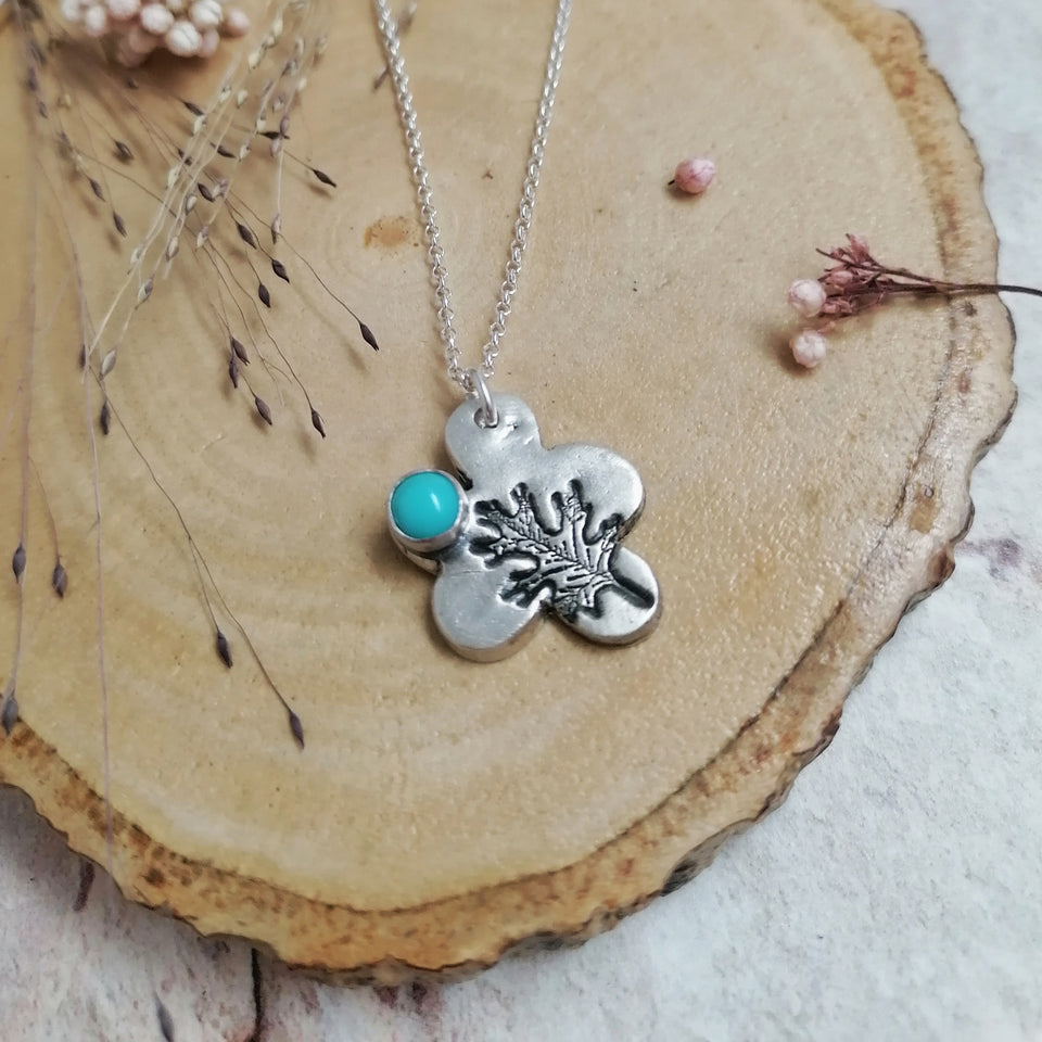 Ode to Nature Collection - Necklaces (Plants & Fungi) - Recycled Sterling Silver