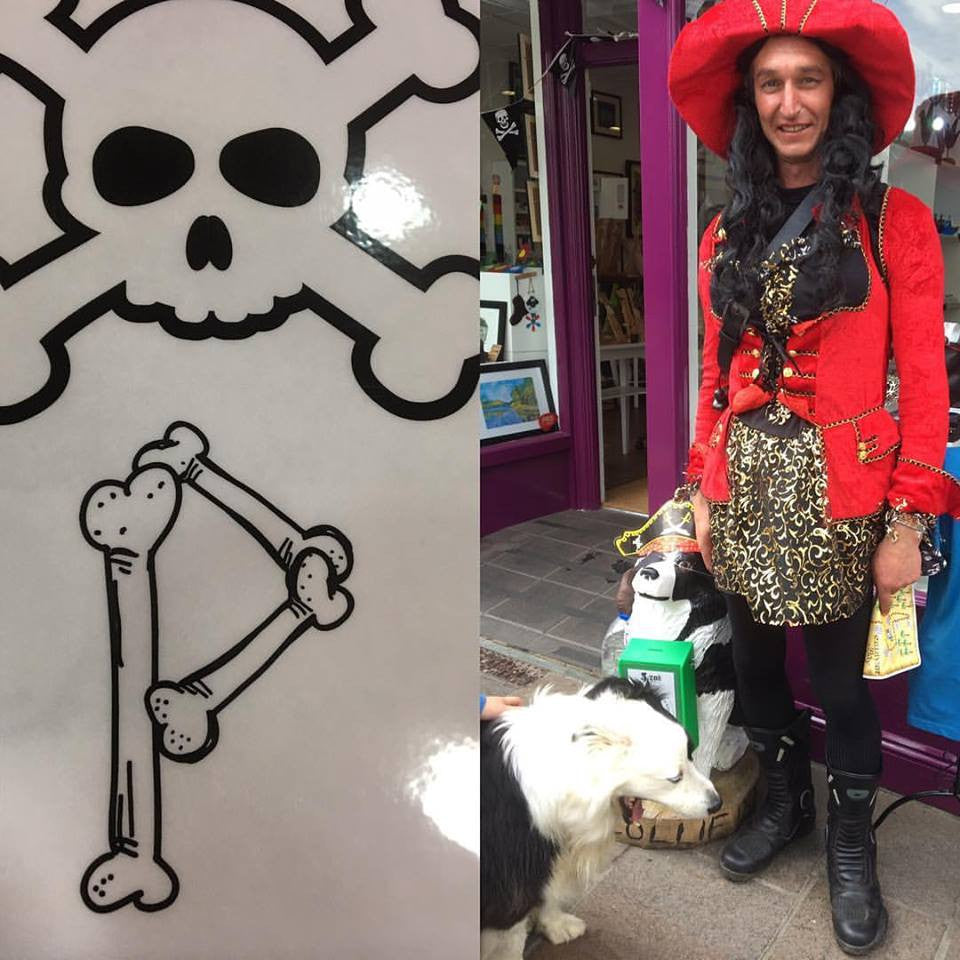 ‪Good pirate day organised by Keswick Market! Loved Steve's outfit
