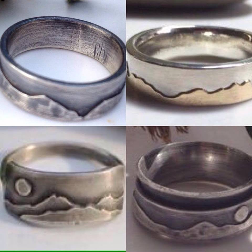 The mountain range collection of Cumbrian startup Brightstar109 is now her best selling range, well done Claire! Rings start at £35-£160