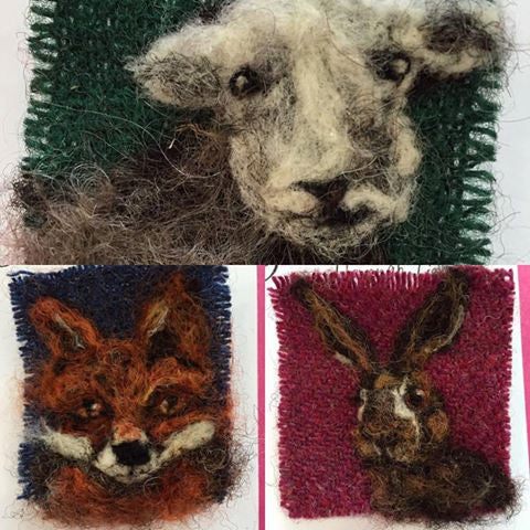 These 3 felted brooches by Cumbrian startup Sacred Nature are on their way to an American fan!