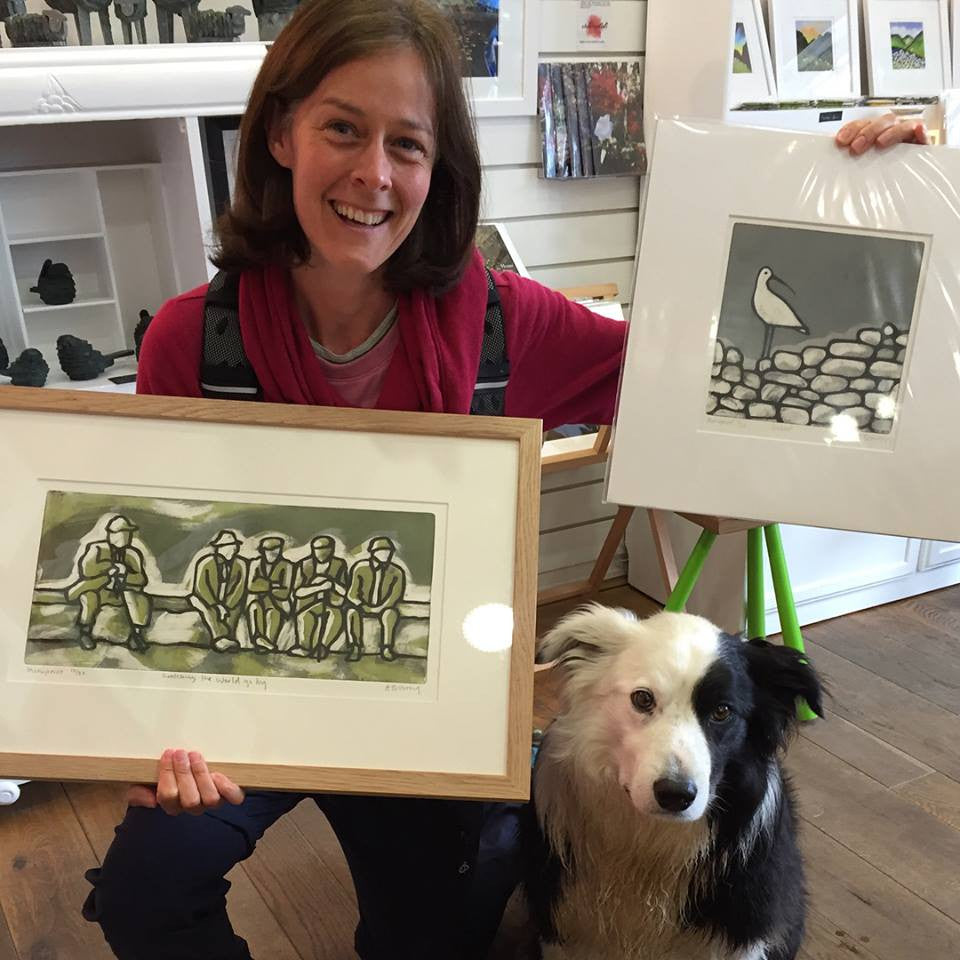 ‪Badgers, herdwick, farmers & zak the collie dog oh & a curlew Anna Tosney - Printmaker you're being loved today!