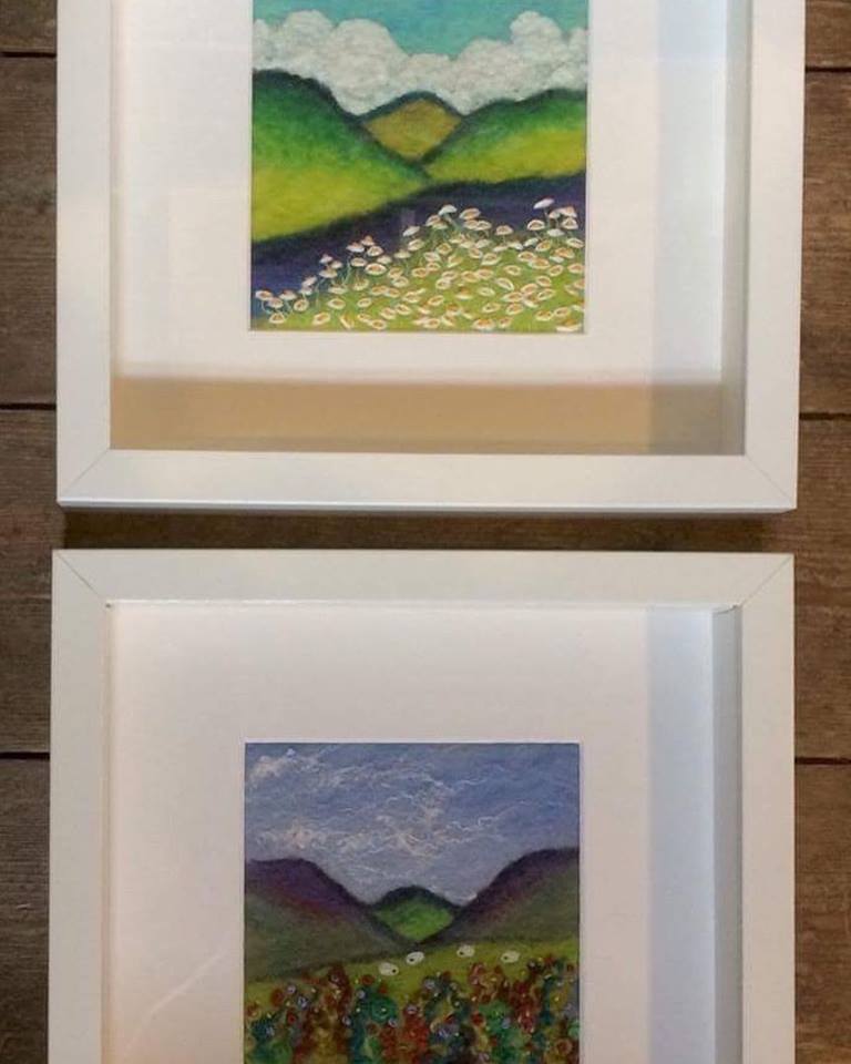 Check out these stunning original felt pictures by the talented Kate Boulter Felt Art! Perfect for the Summer weather