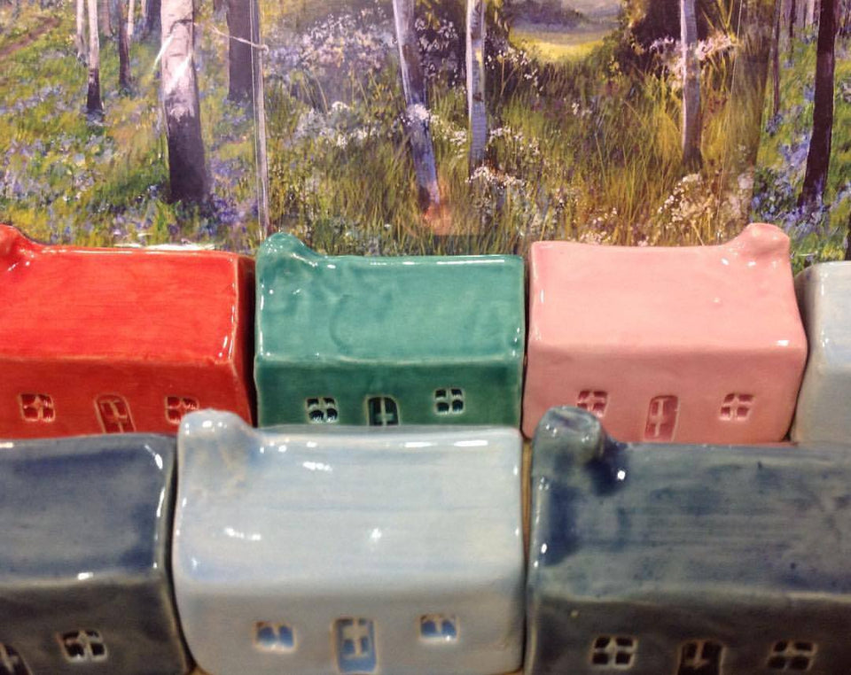 Our amazing bothies by Glenshee Pottery have been flying out this Summer, we've only a few left in the woods by Sarah Stoker