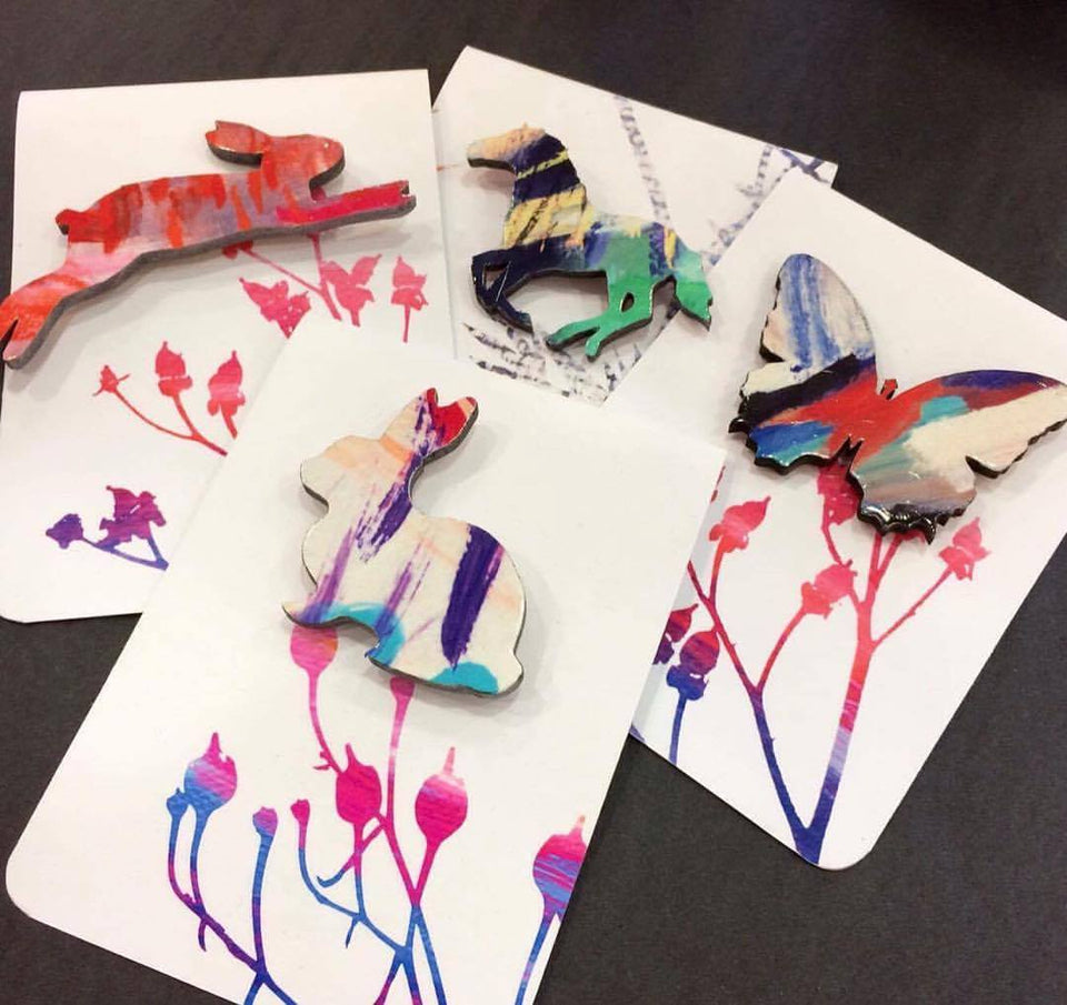 These fantastic and beautiful animal brooches by Art You Wear are flying out! We love them!