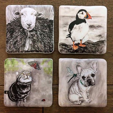 These beautiful ceramic coasters by InkBison have been flying out this Summer! Many more available in store
