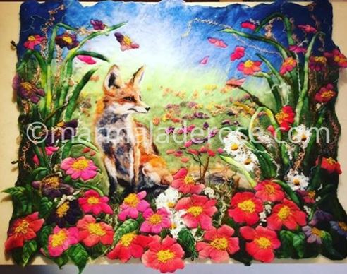 'Floral Fox’ is making the wall at #cherrydidikeswick look beautiful!