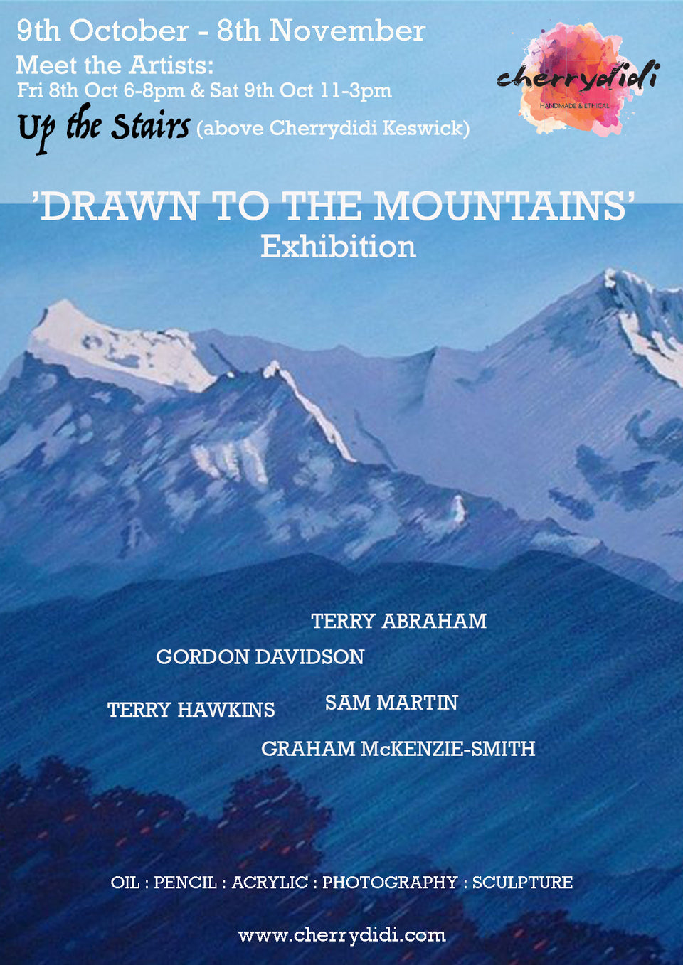 'Drawn to the Mountains' Exhibition - Cherrydidi Keswick