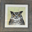 Original artwork of an Eagle owl by Sarah Stoker