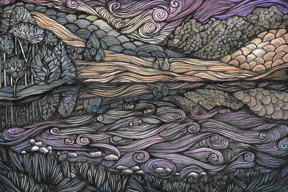 Blea Tarn Sunset - Fine Art Prints for Swimmers by Jennifer Guest Art