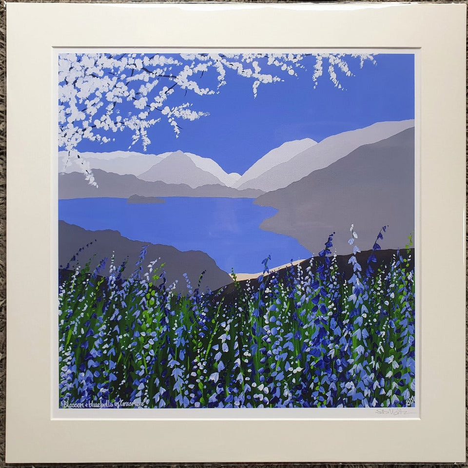 Blossom & Bluebells - Fine Art Prints taken from a Sam Martin Art Original