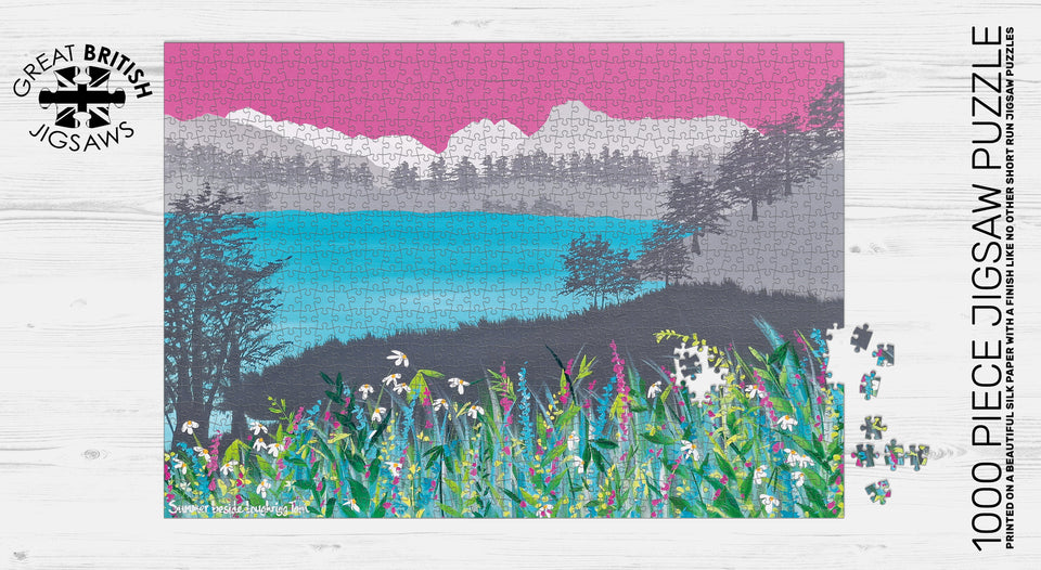 'Summer Beside Loughrigg Tarn' 1000 Piece Puzzle - Manufactured in the UK