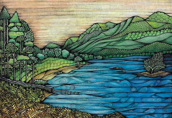 5 Lake District cards for £13 by Jennifer Guest Art