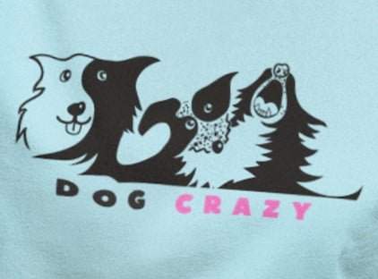 Dog Crazy (pink) - Women's Organic Cotton T-shirt