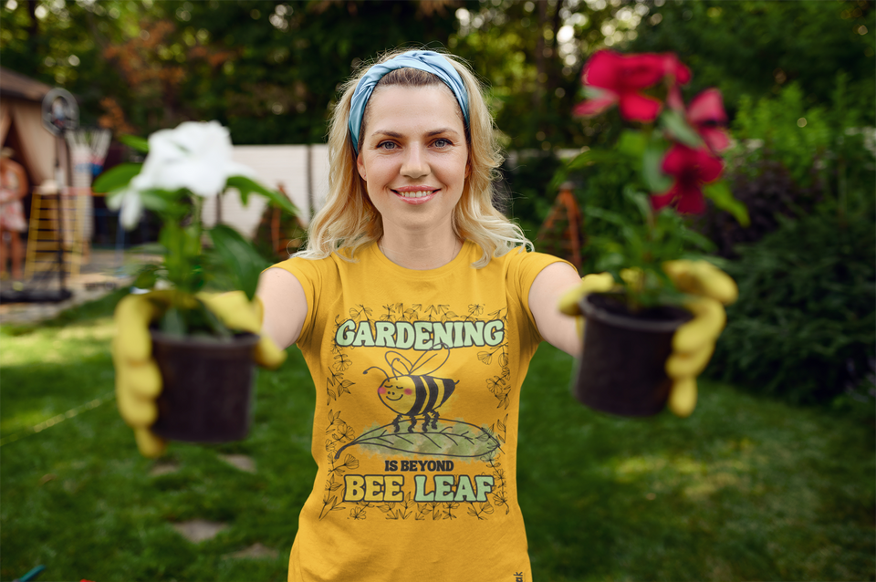 Gardening is Beyond Bee Leaf - Unisex Organic Cotton T-shirt