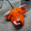 Highland Cow Brooches, Key Charms and Magnets - Needle-felted