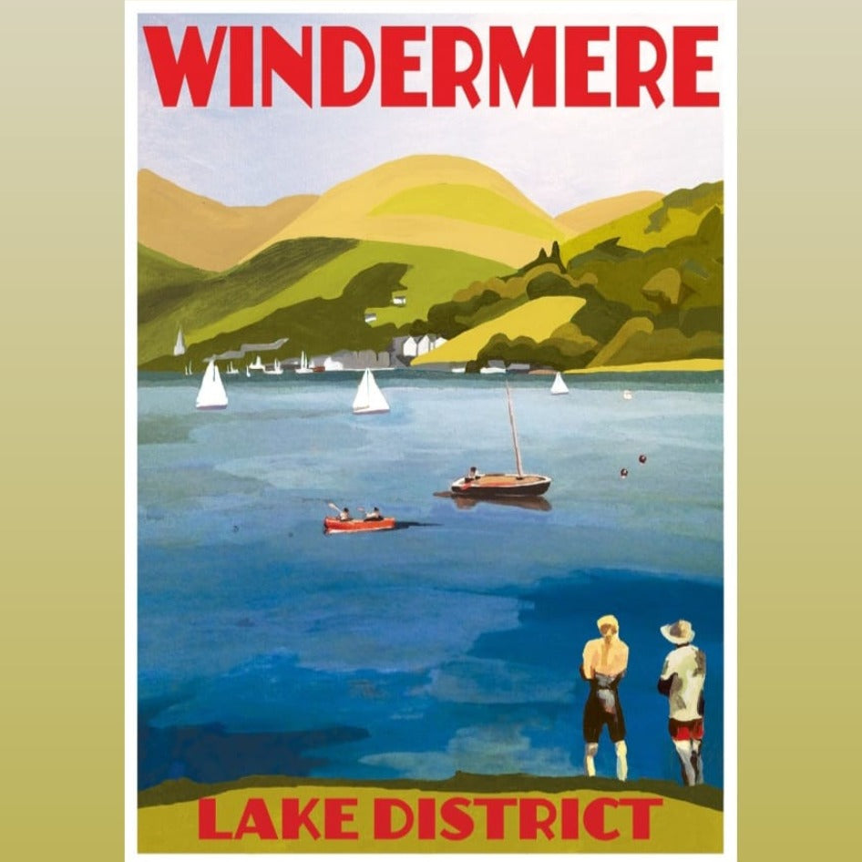 Windermere - Poster by Jo Witherington