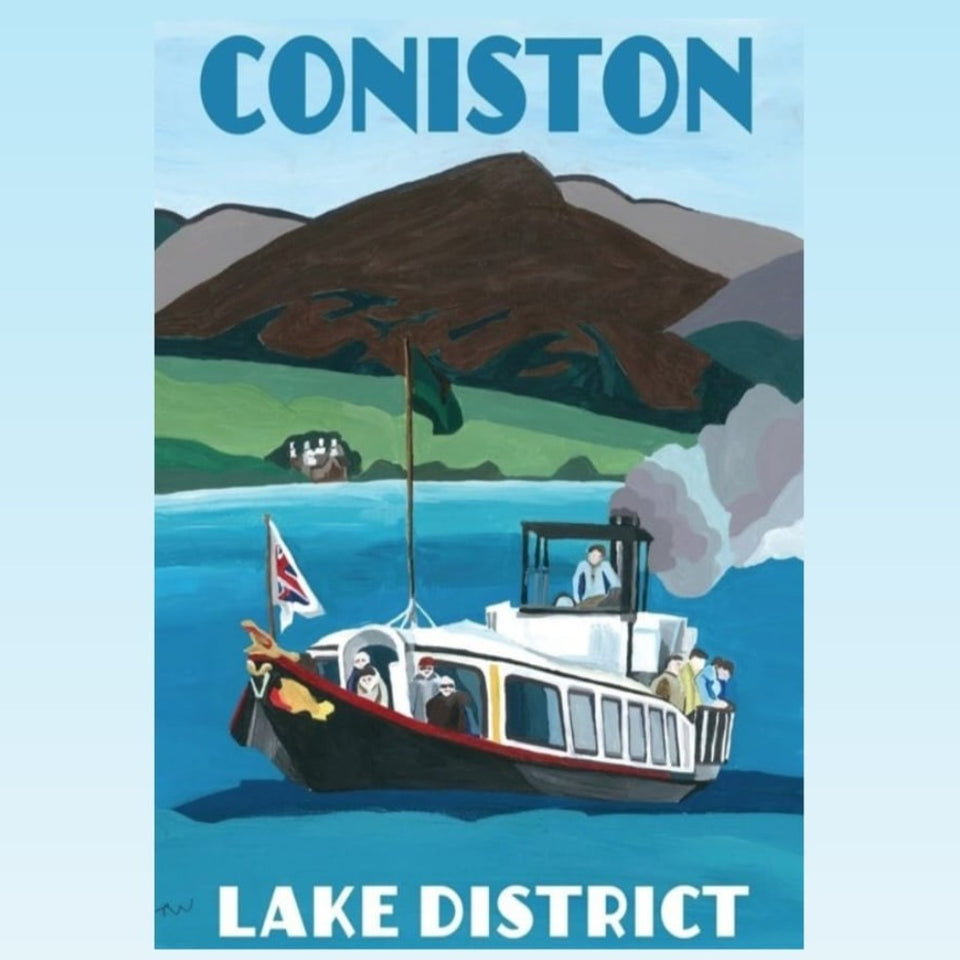 Coniston - Poster by Jo Witherington