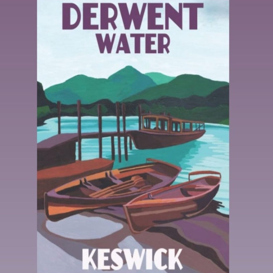 Derwentwater, Keswick - Poster by Jo Witherington