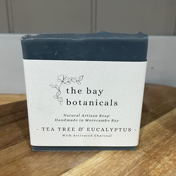 3 x Tea Tree & Eucalyptus with Activated Charcoal Natural Artisan Soaps