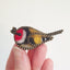 Mini Goldfinch Pin Brooch