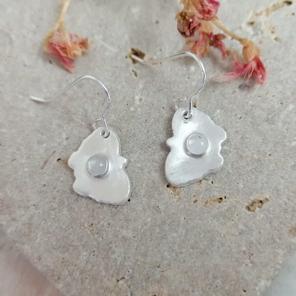Ode to Nature Collection - Dangle Earrings (Birds & Insects) - Recycled Sterling Silver