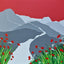 Original - Poppies on Cat Bells - 36x24" Boxed Canvas