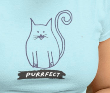 Purrfect Cat Tee - Women's Organic Cotton T-shirt