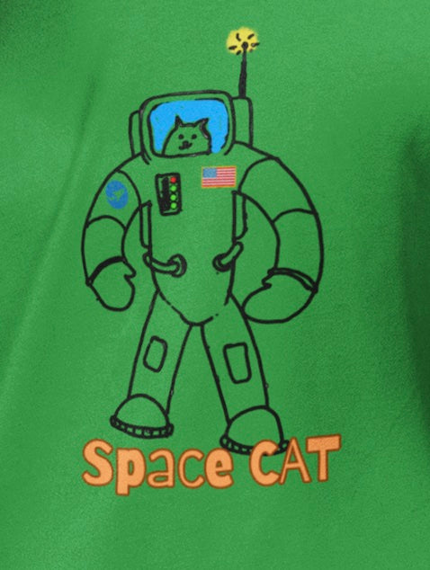 Space Cat - Unisex Organic Cotton T-shirt